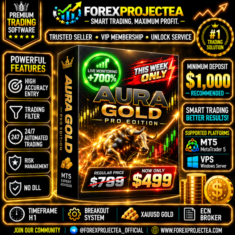 Aura Gold Pro Edition MT5 Expert Advisor Gold EA Trading Robot